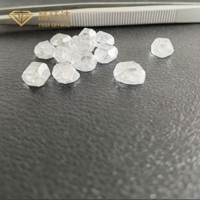 8 मिमी 10 मिमी डीईएफ रंग कच्चा एचपीएचटी कच्चा हीरा 7.0ct से 12.0ct