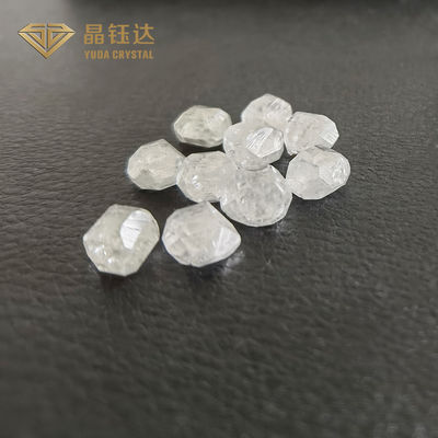 8 मिमी 10 मिमी डीईएफ रंग कच्चा एचपीएचटी कच्चा हीरा 7.0ct से 12.0ct
