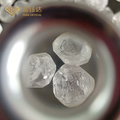20.0ct रफ अनकट एचपीएचटी लैब ग्रोन डायमंड्स व्हाइट कलर शेड डायमंड