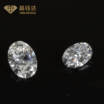 1.0 से 2.0ct HPHT Gia डायमंड लैब बढ़ी हुई सफेद अंडाकार आकृति ढीली फैंसी कट