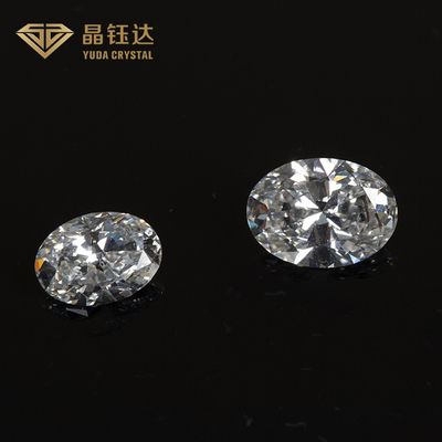 1.0 से 2.0ct HPHT Gia डायमंड लैब बढ़ी हुई सफेद अंडाकार आकृति ढीली फैंसी कट